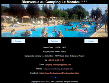 Tablet Screenshot of camping-dordogne.info